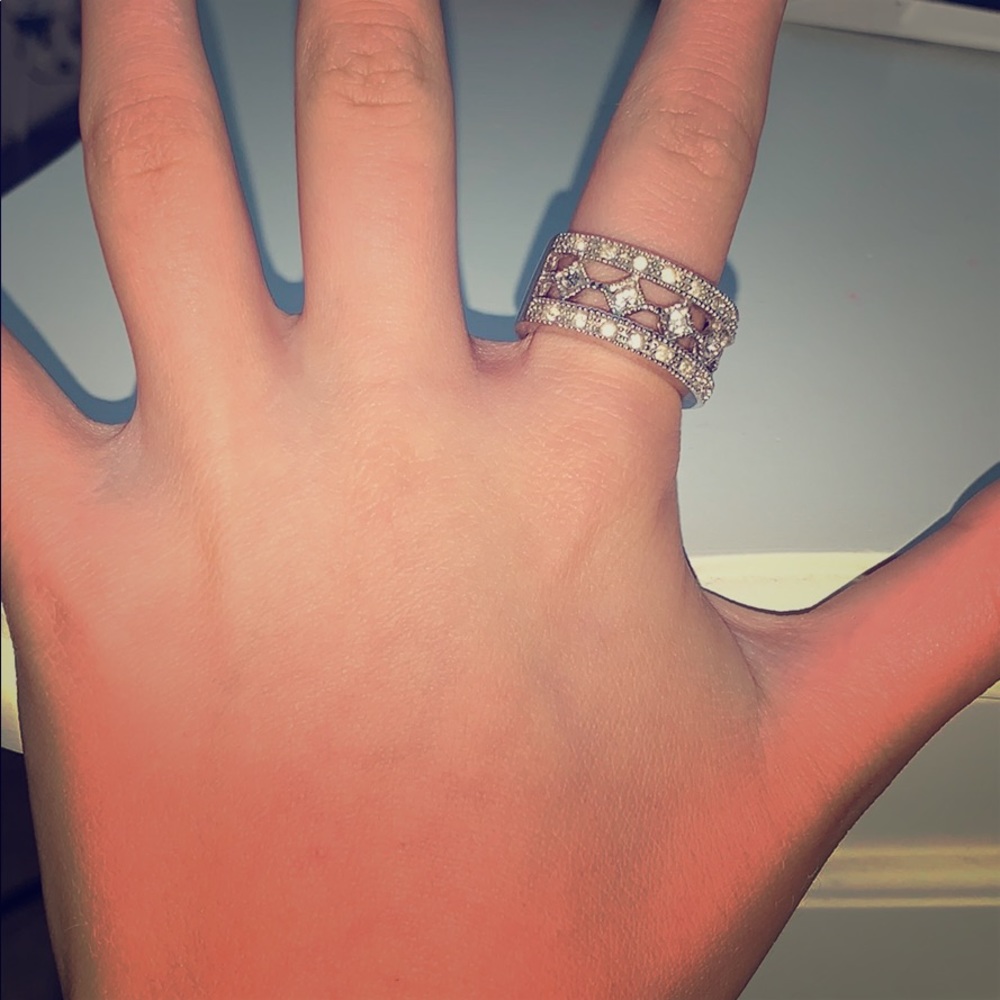 A silver ring